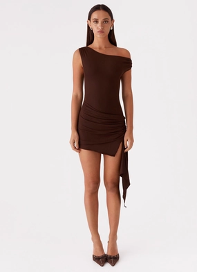 Shauna Mini Dress - Chocolate Shauna Mini Dress - Chocolate