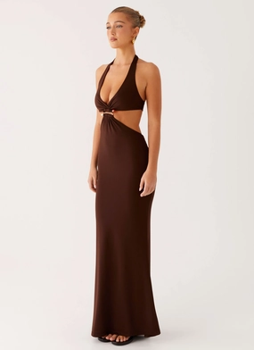Shawnie Maxi Dress - Chocolate Shawnie Maxi Dress - Chocolate