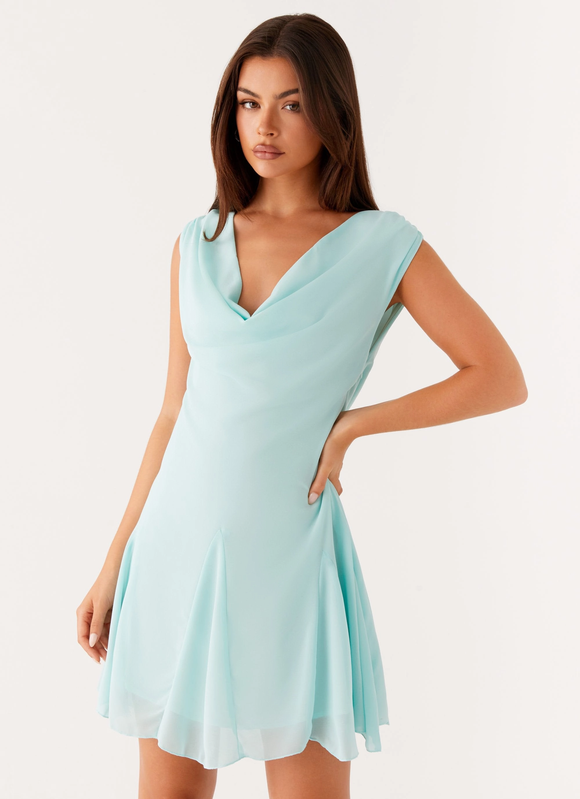 Shayla Mini Dress - Turquoise