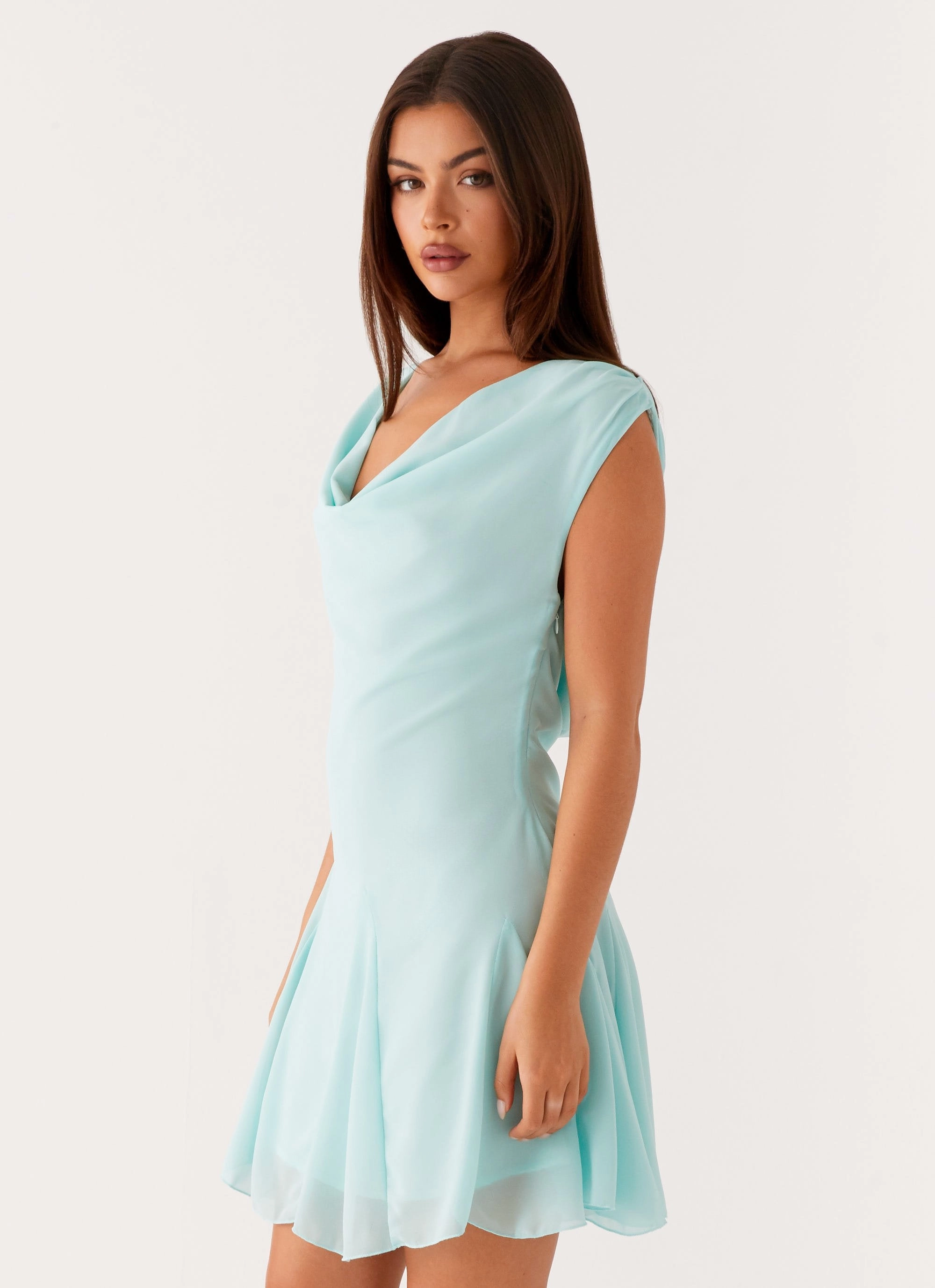 Shayla Mini Dress - Turquoise