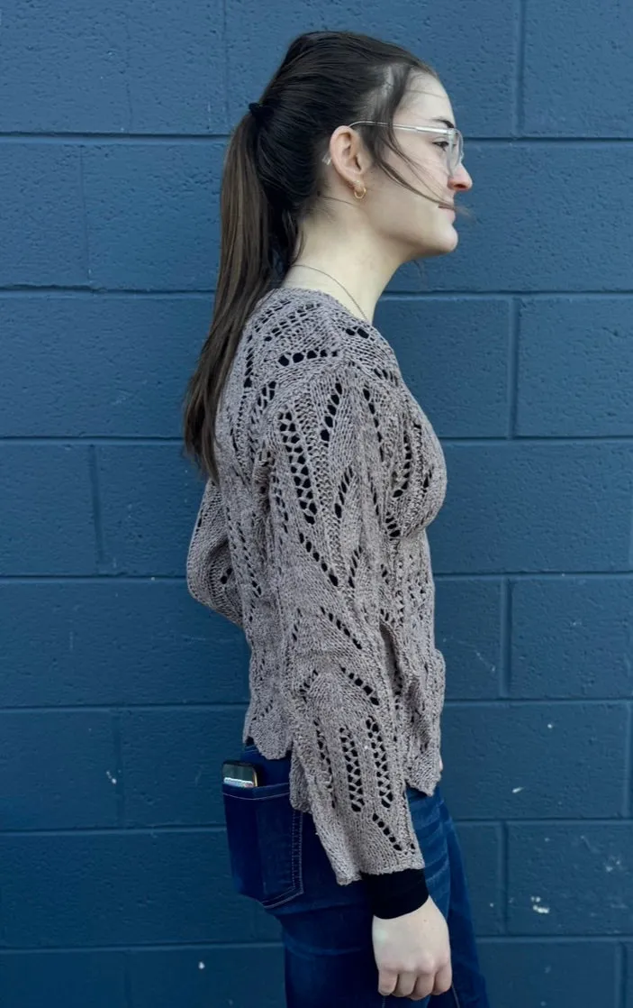 Sheer Open Knit Sweater