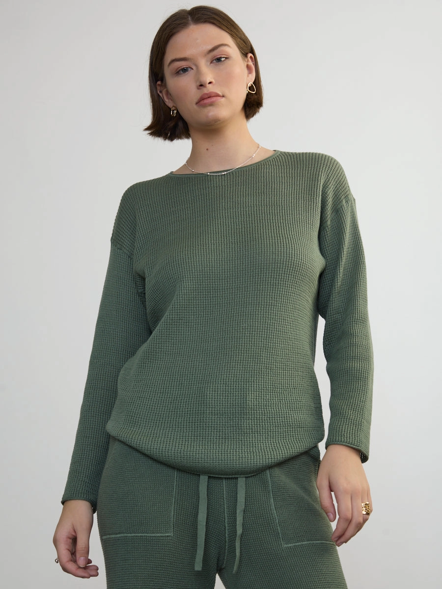 SHIRTTAIL EASY BOATNECK
