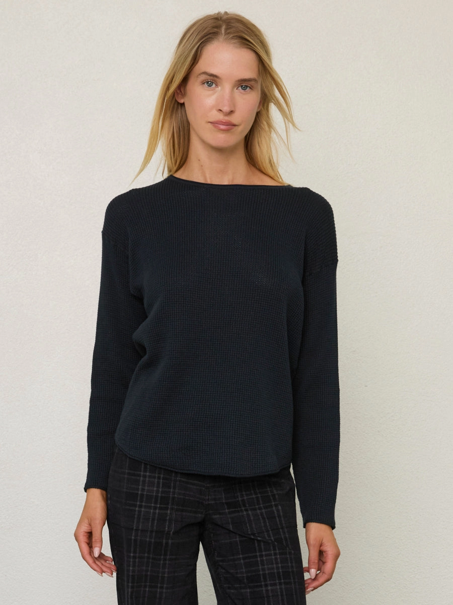 SHIRTTAIL EASY BOATNECK