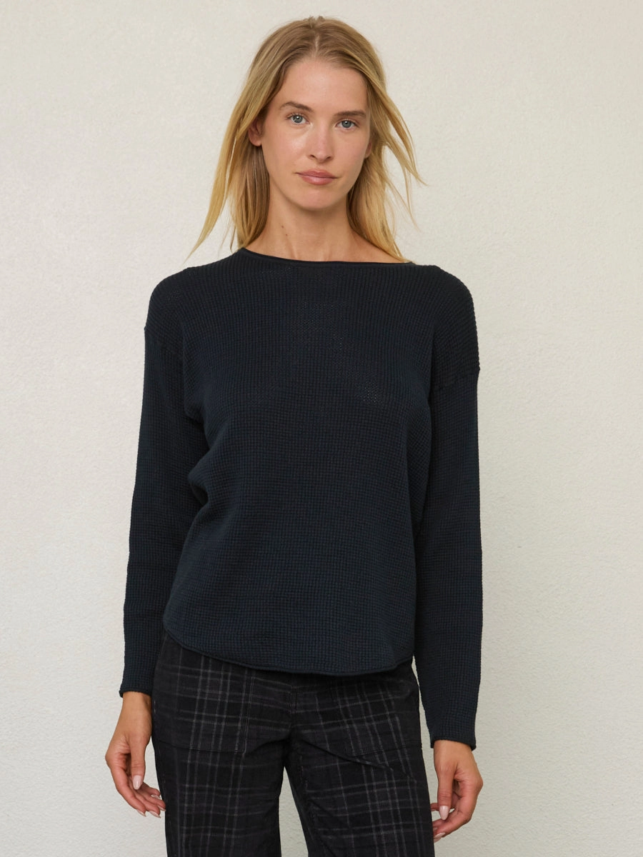 SHIRTTAIL EASY BOATNECK