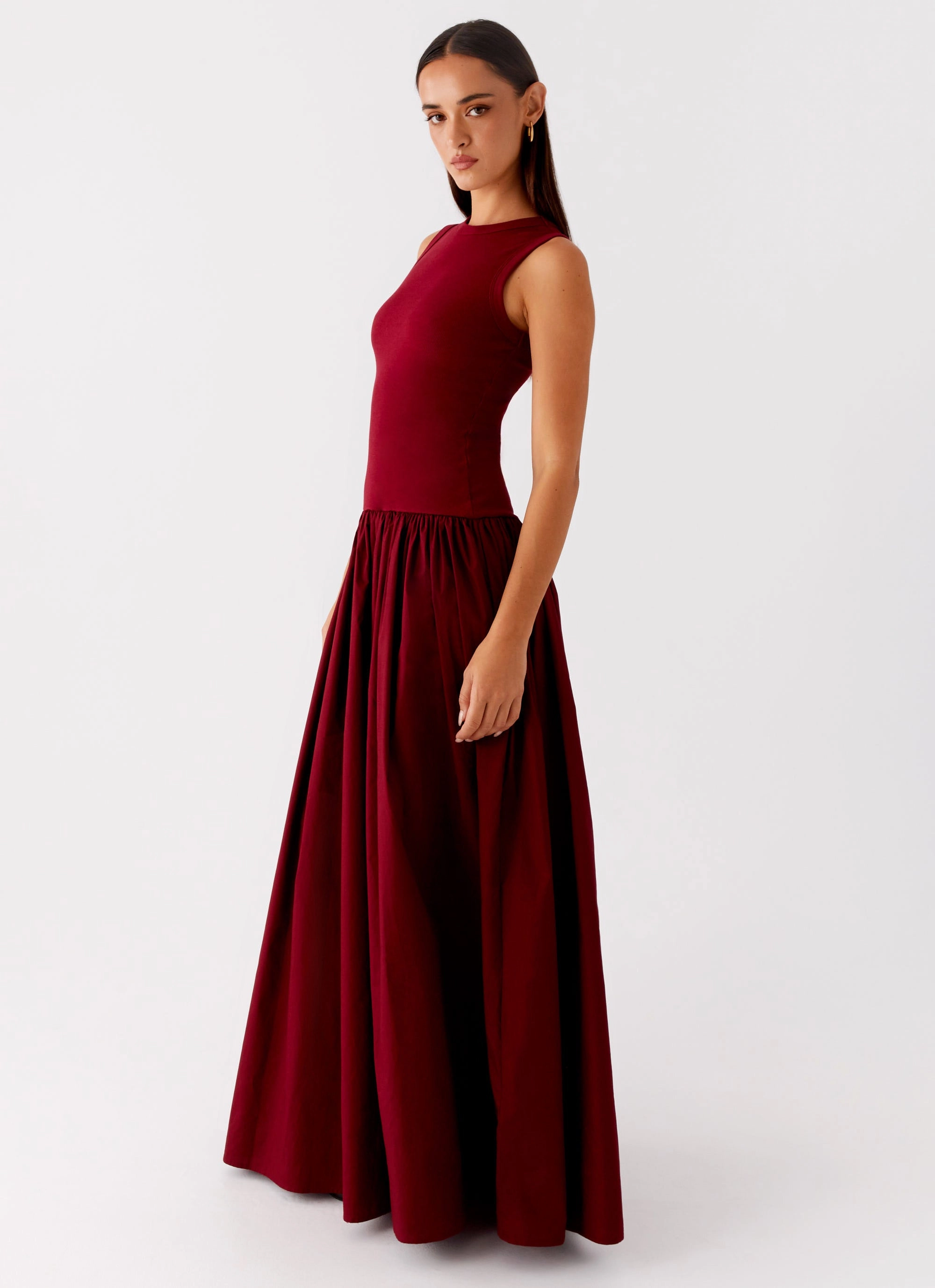 Shivani Maxi Dress - Maroon