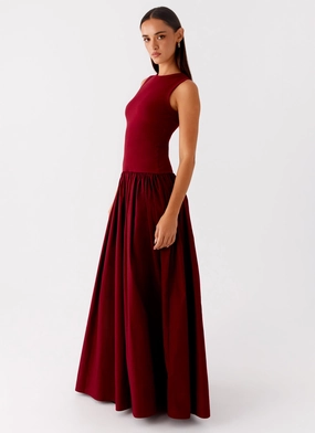 Shivani Maxi Dress - Maroon Shivani Maxi Dress - Maroon