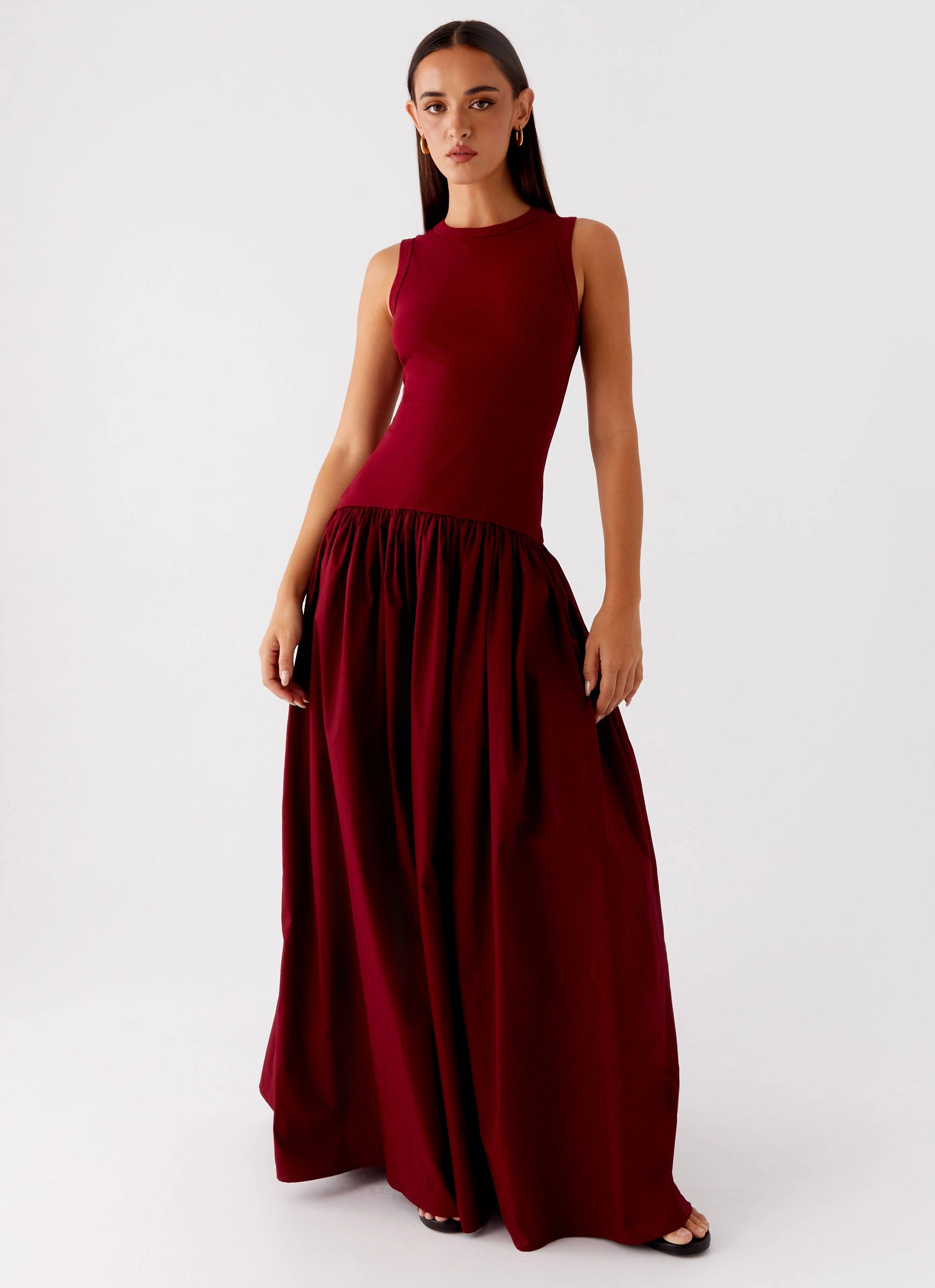 Shivani Maxi Dress - Maroon