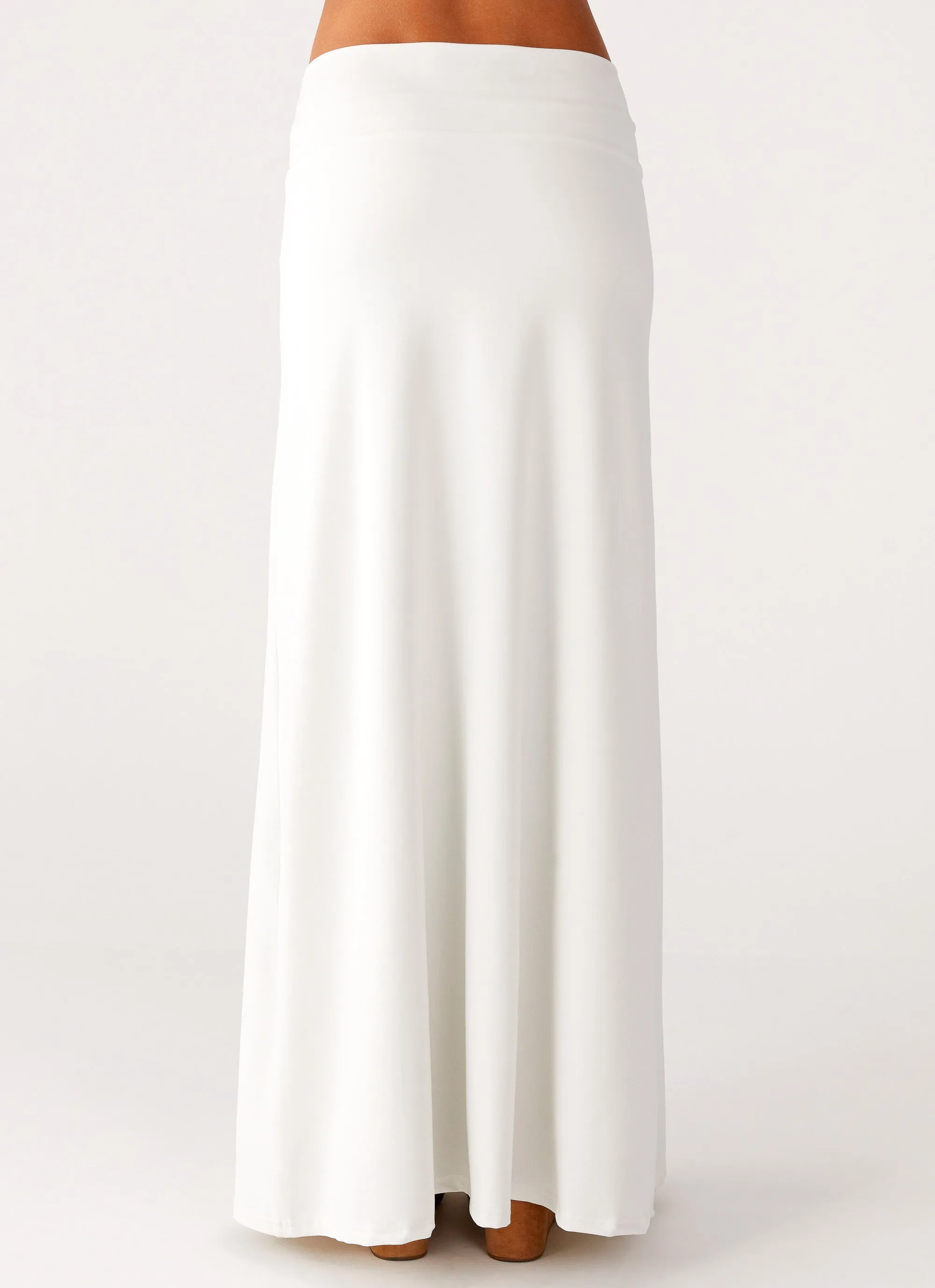 Shoreline Glow Maxi Skirt - Off White