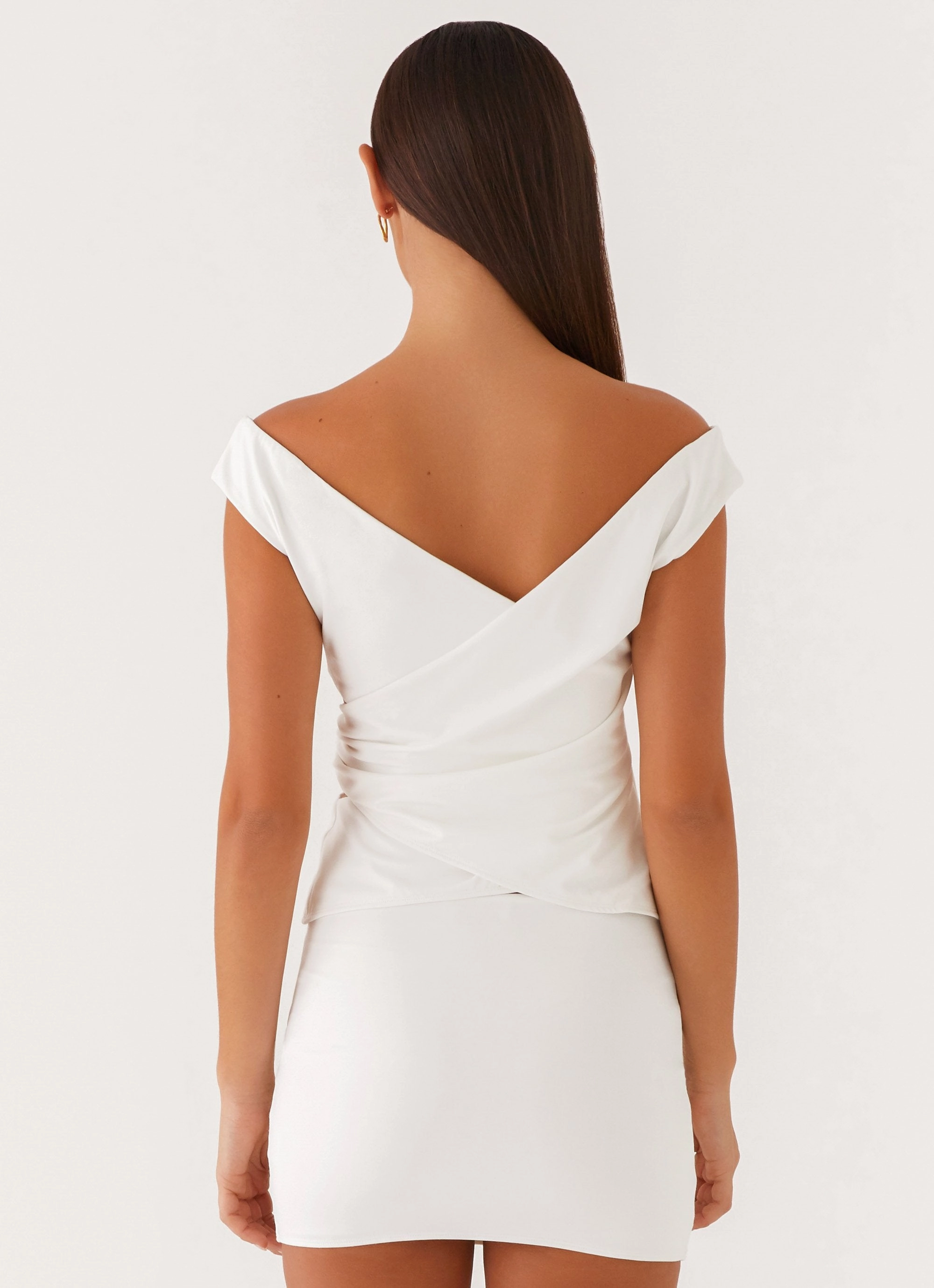 Shoreline Off Shoulder Top - White