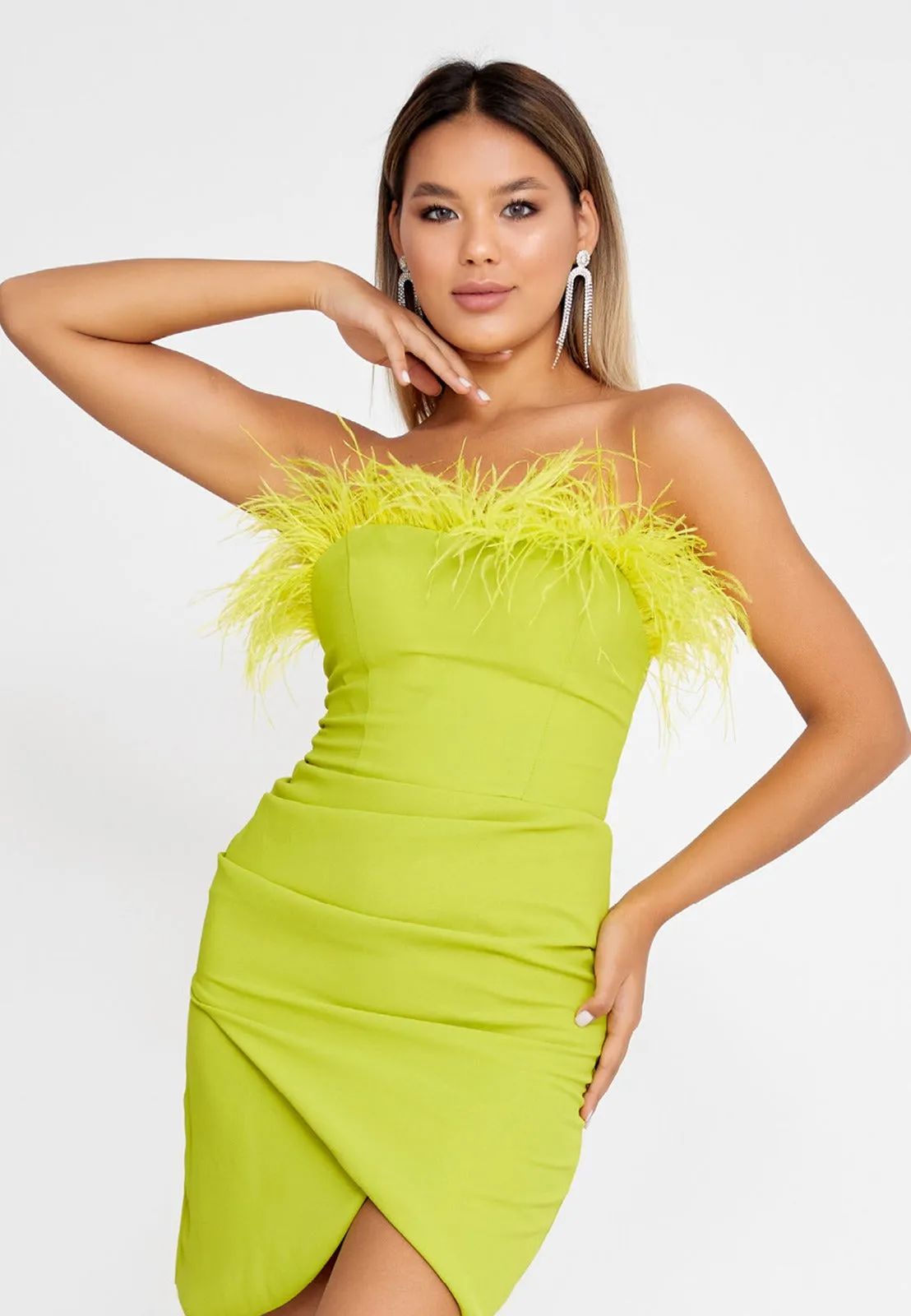 Short Feather Dress