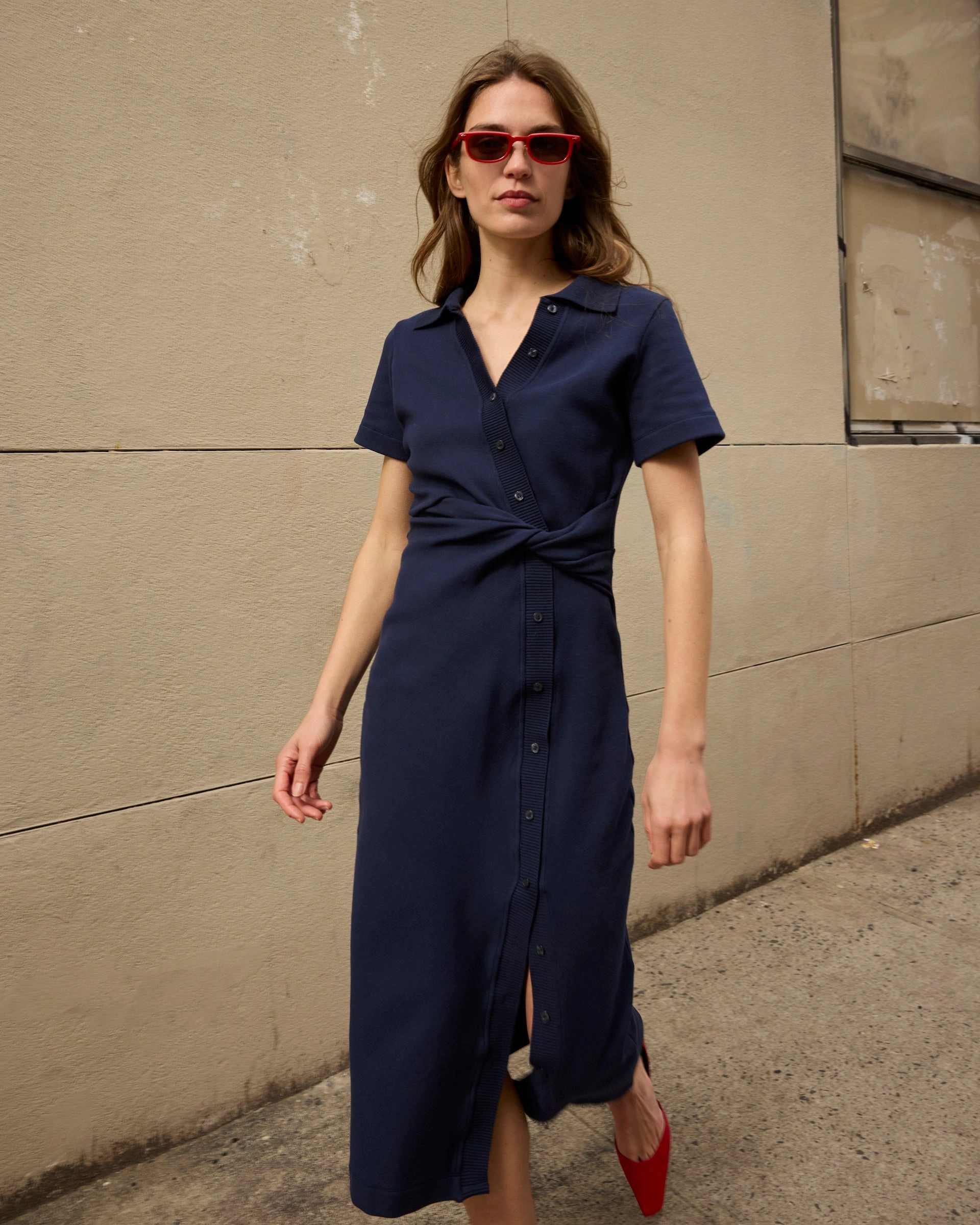 Short Sleeve Ellicot Dress