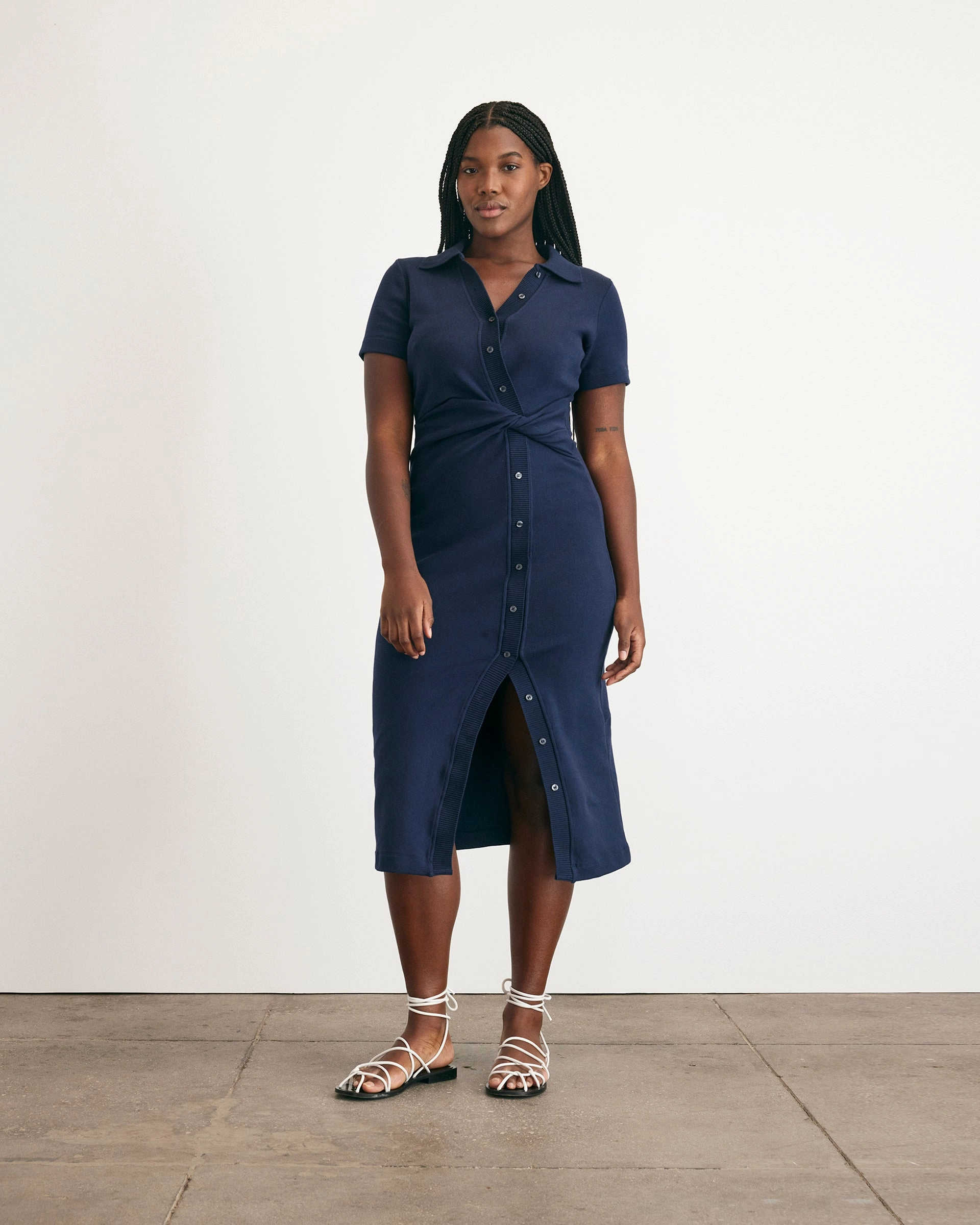 Short Sleeve Ellicot Dress