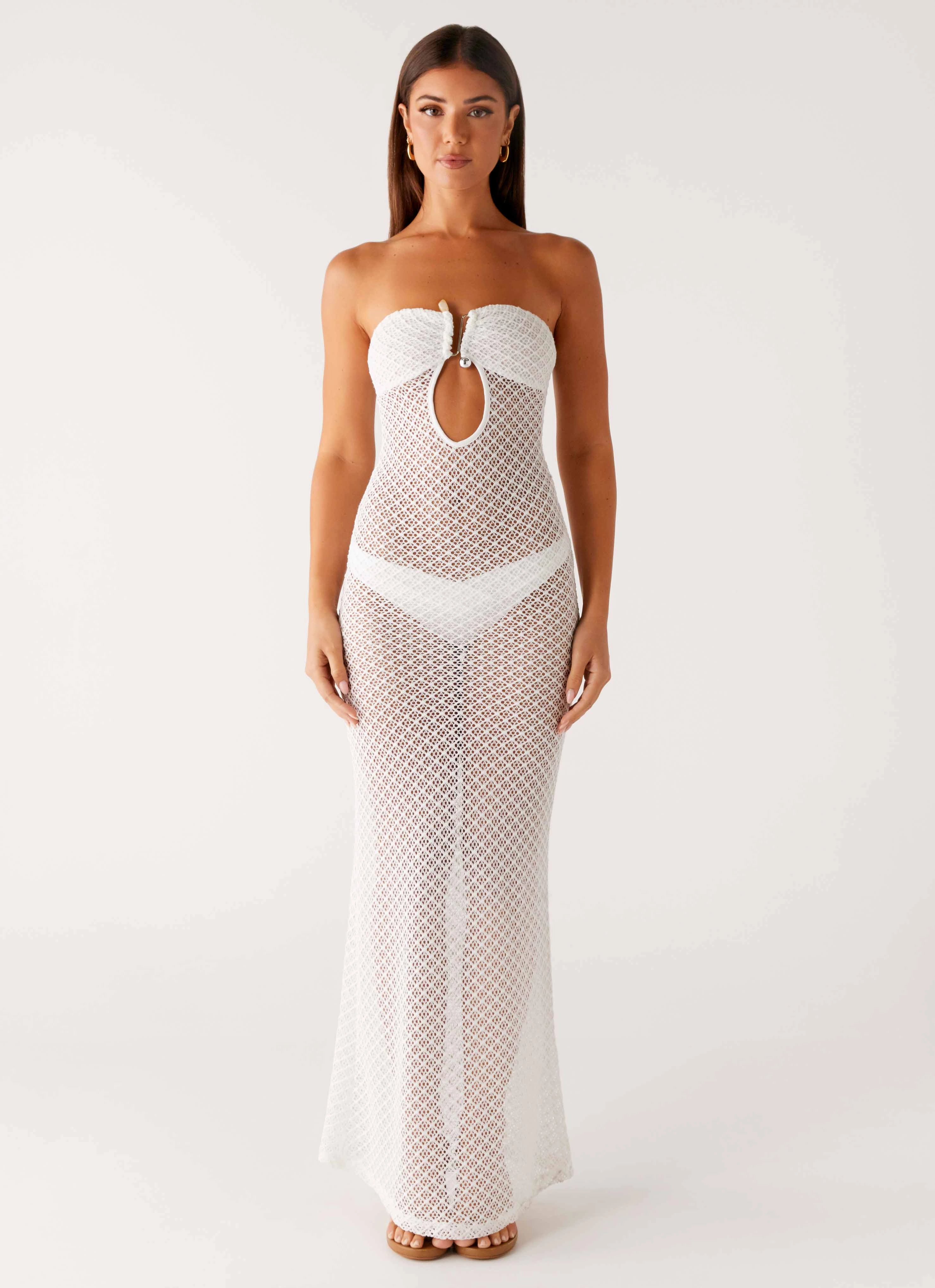 Showcase Crochet Maxi Dress - Ivory