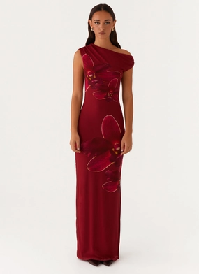 Showtime Maxi Dress - Maroon Showtime Maxi Dress - Maroon