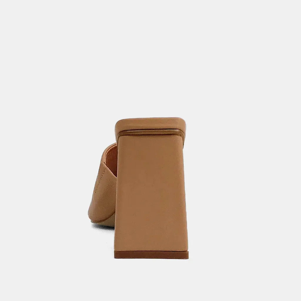 SHUSHOP FELICIA SLIDE SANDAL - NUDE