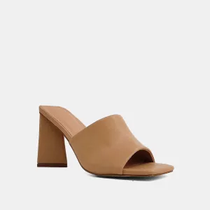 SHUSHOP FELICIA SLIDE SANDAL - NUDE