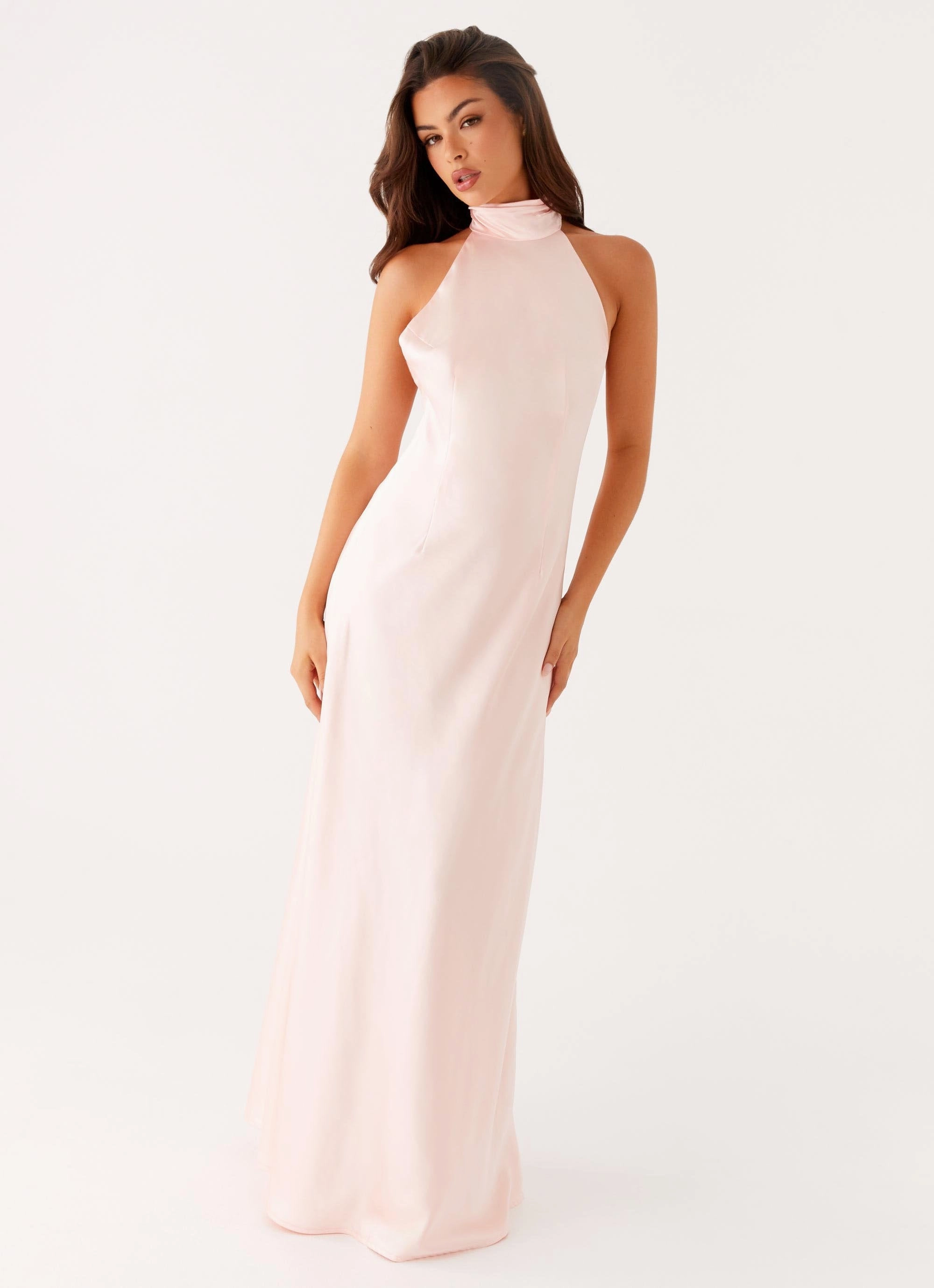 Siani Backless Maxi Dress - Pink