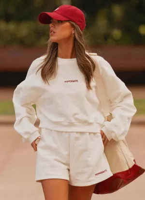 Signature Sweatshorts - Ivory Signature Sweatshorts - Ivory