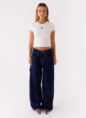 Signature Monogram Tee - Off White Signature Monogram Tee - Off White