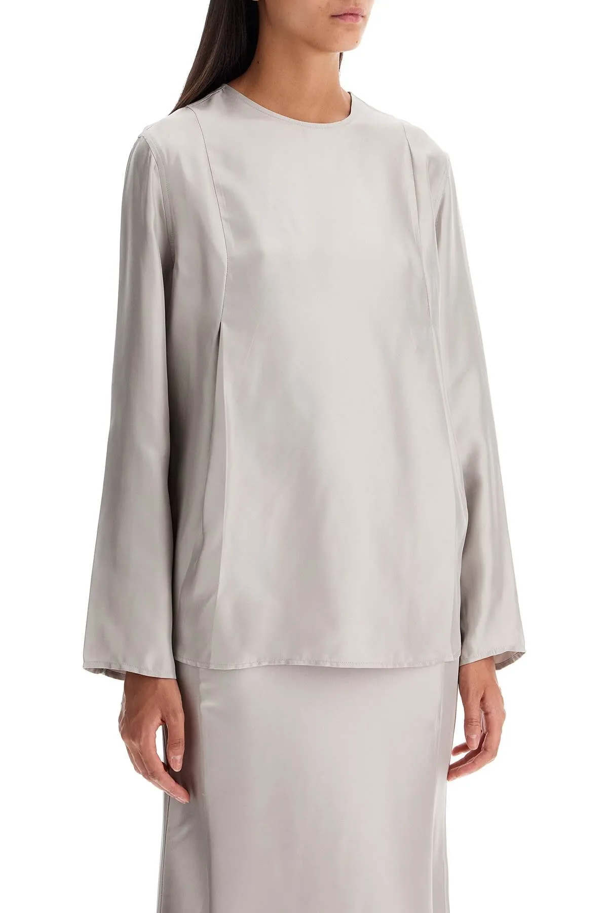 silk adalyn blouse ADALYN GREY