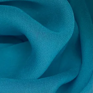 Silk Chiffon - 44” - Aqua