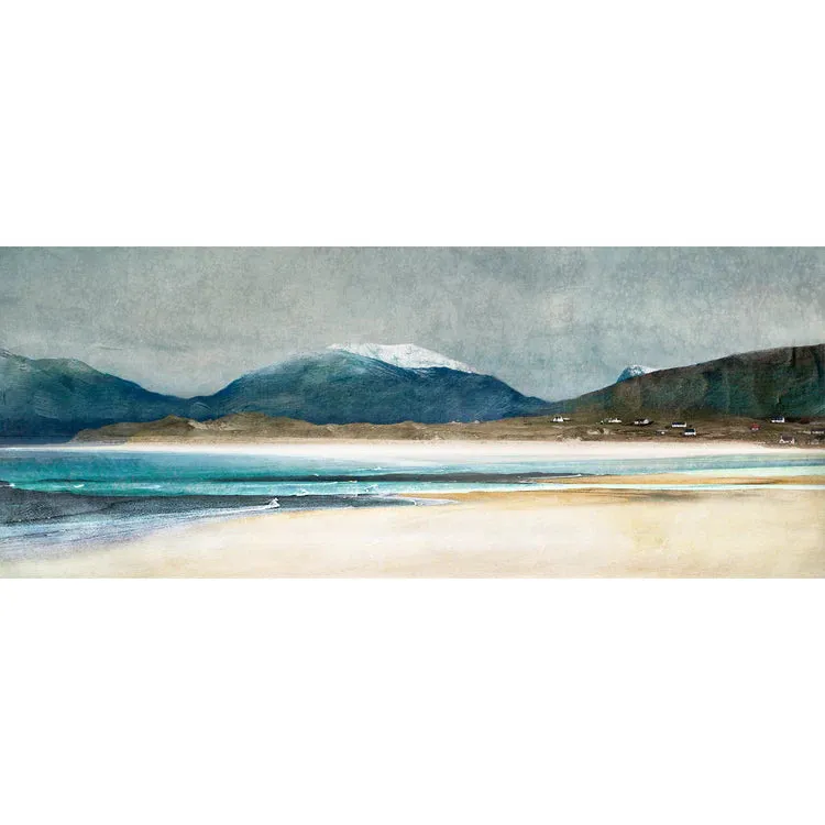 Silk scarf - Luskentyre Beach, Isle of Harris