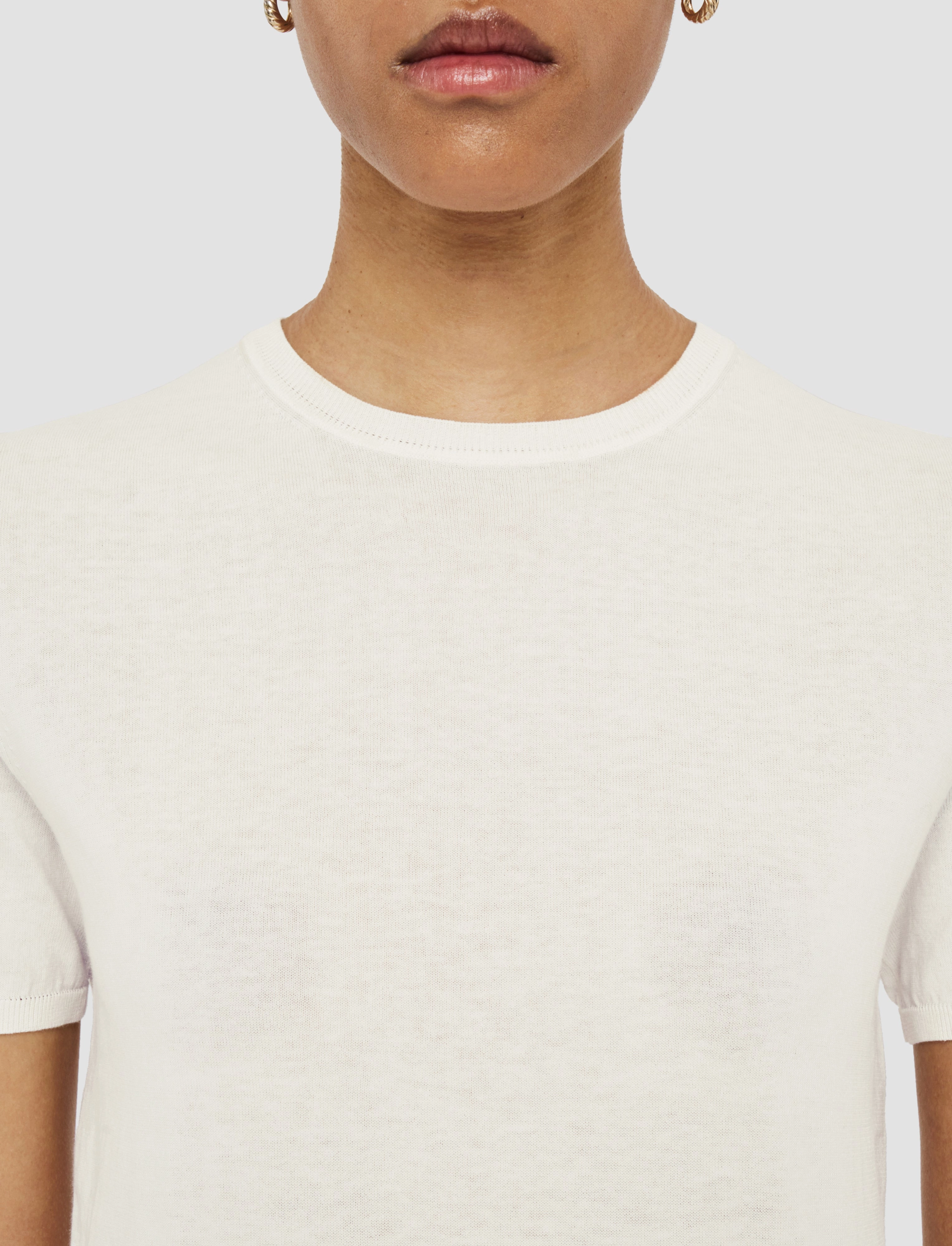 Silk Cotton Knit Top