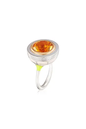 Silver tile 13mm ring