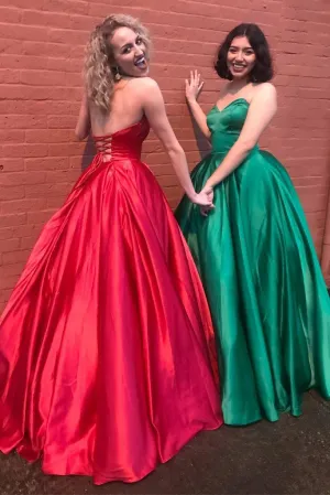 Simple Sweetheart A Line Prom Dress, Long Charming Evening Dresses PFP0474