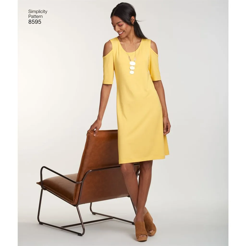 Simplicity Pattern 8595 Women’s Knit Dresses