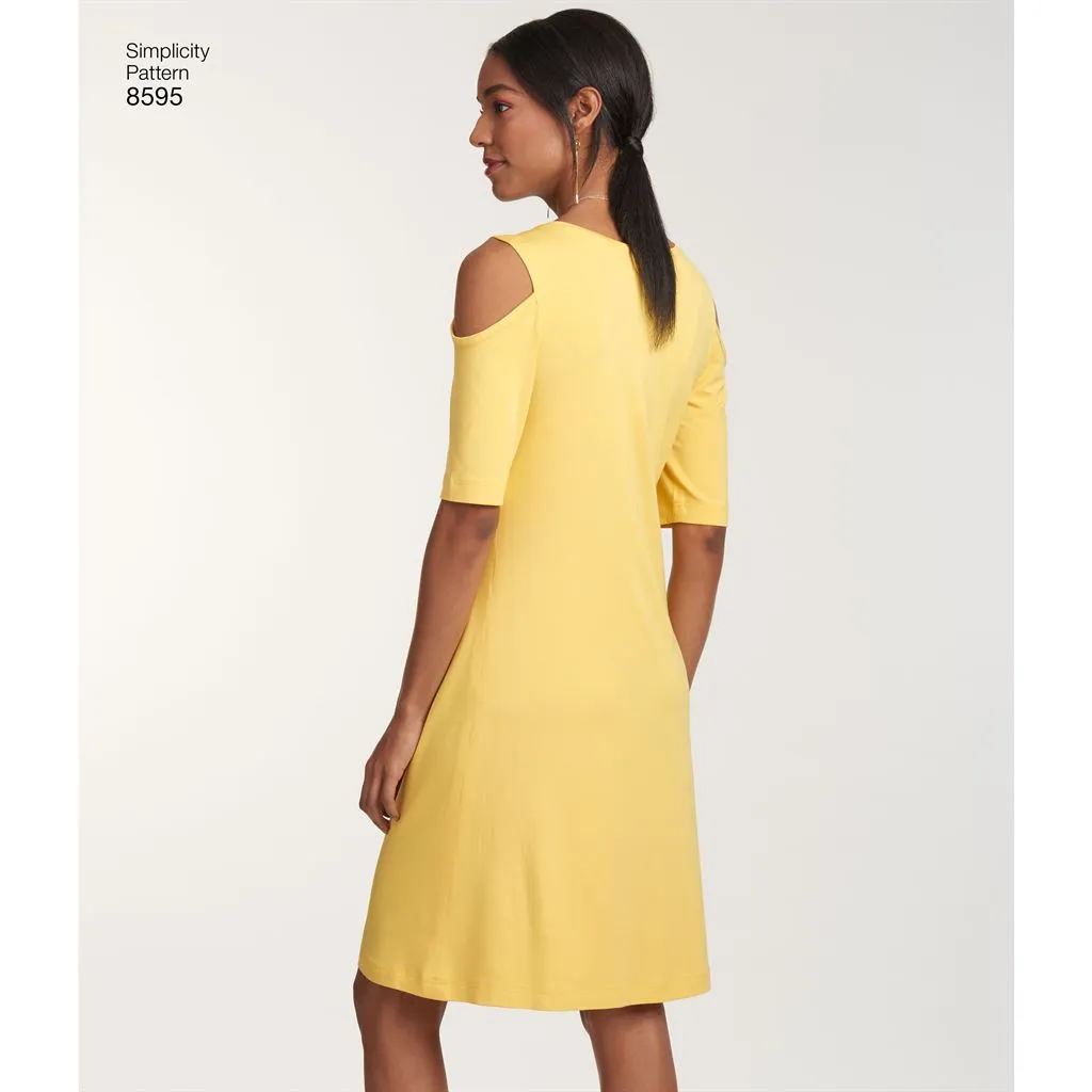 Simplicity Pattern 8595 Women’s Knit Dresses