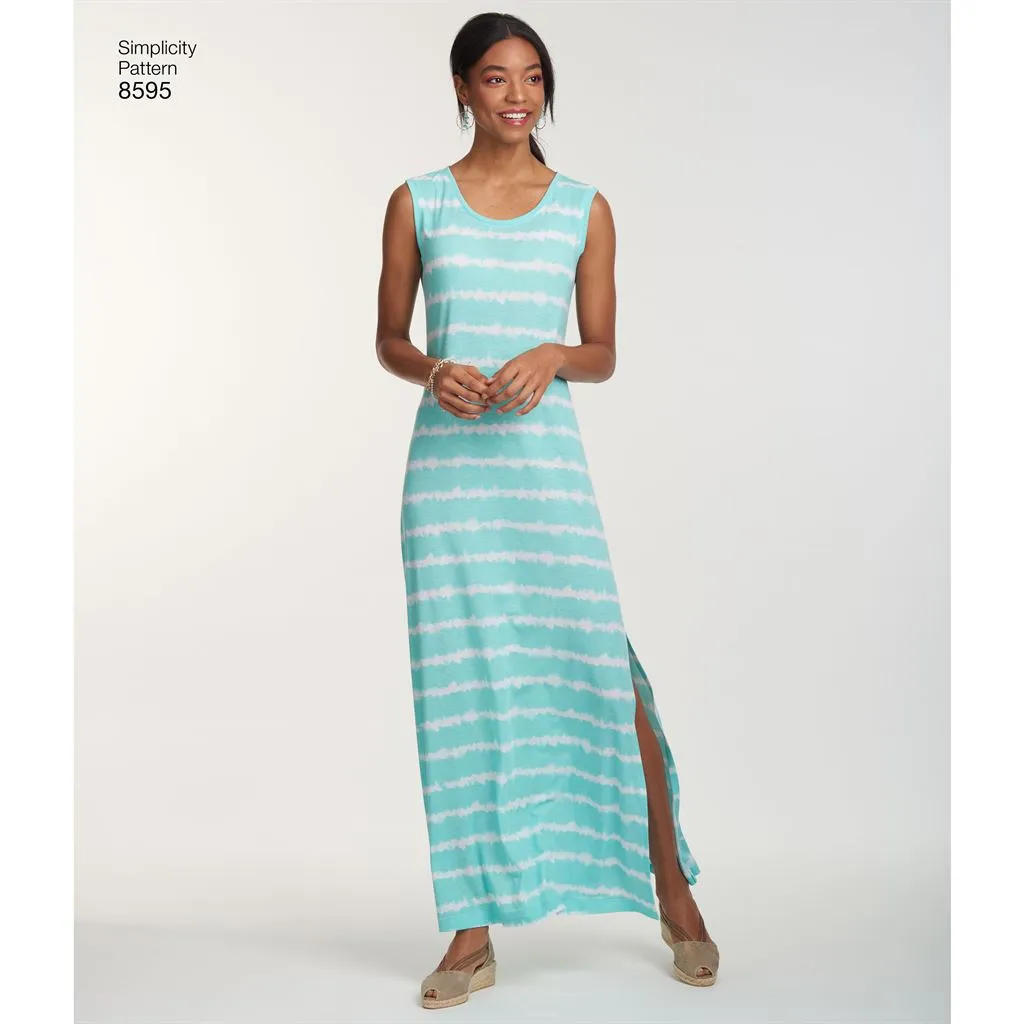 Simplicity Pattern 8595 Women’s Knit Dresses