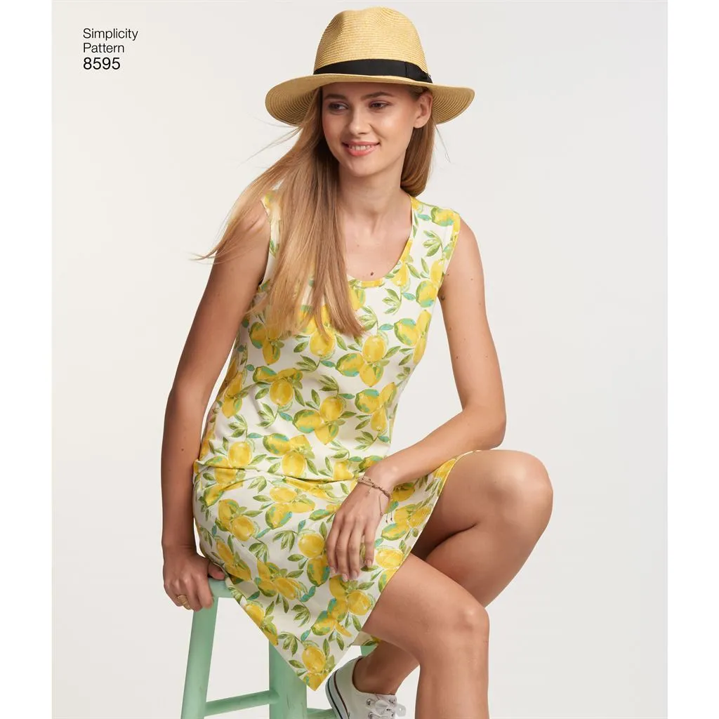 Simplicity Pattern 8595 Women’s Knit Dresses