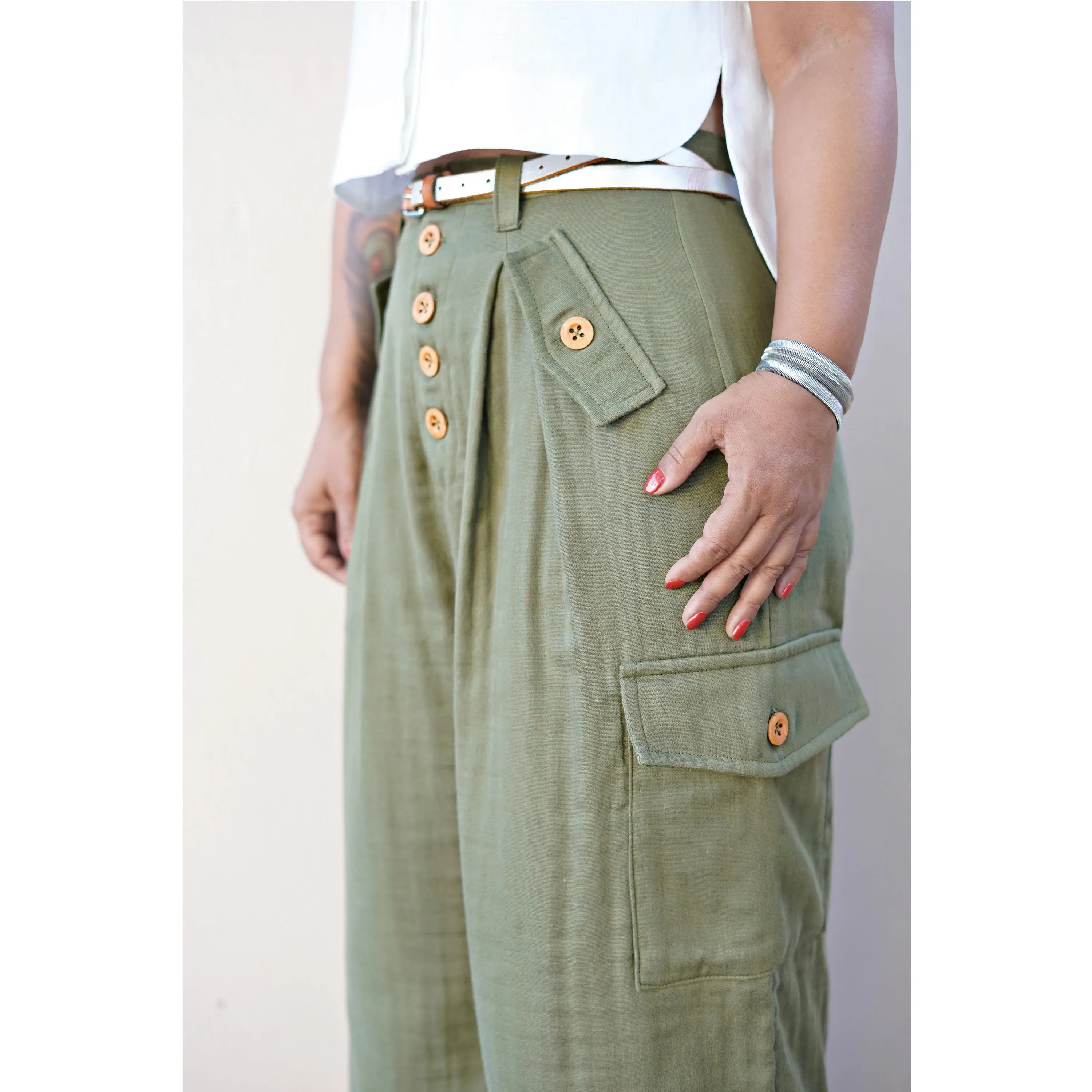 Simplicity Pattern 8889 Misses' Shirt and Wide Leg Pants