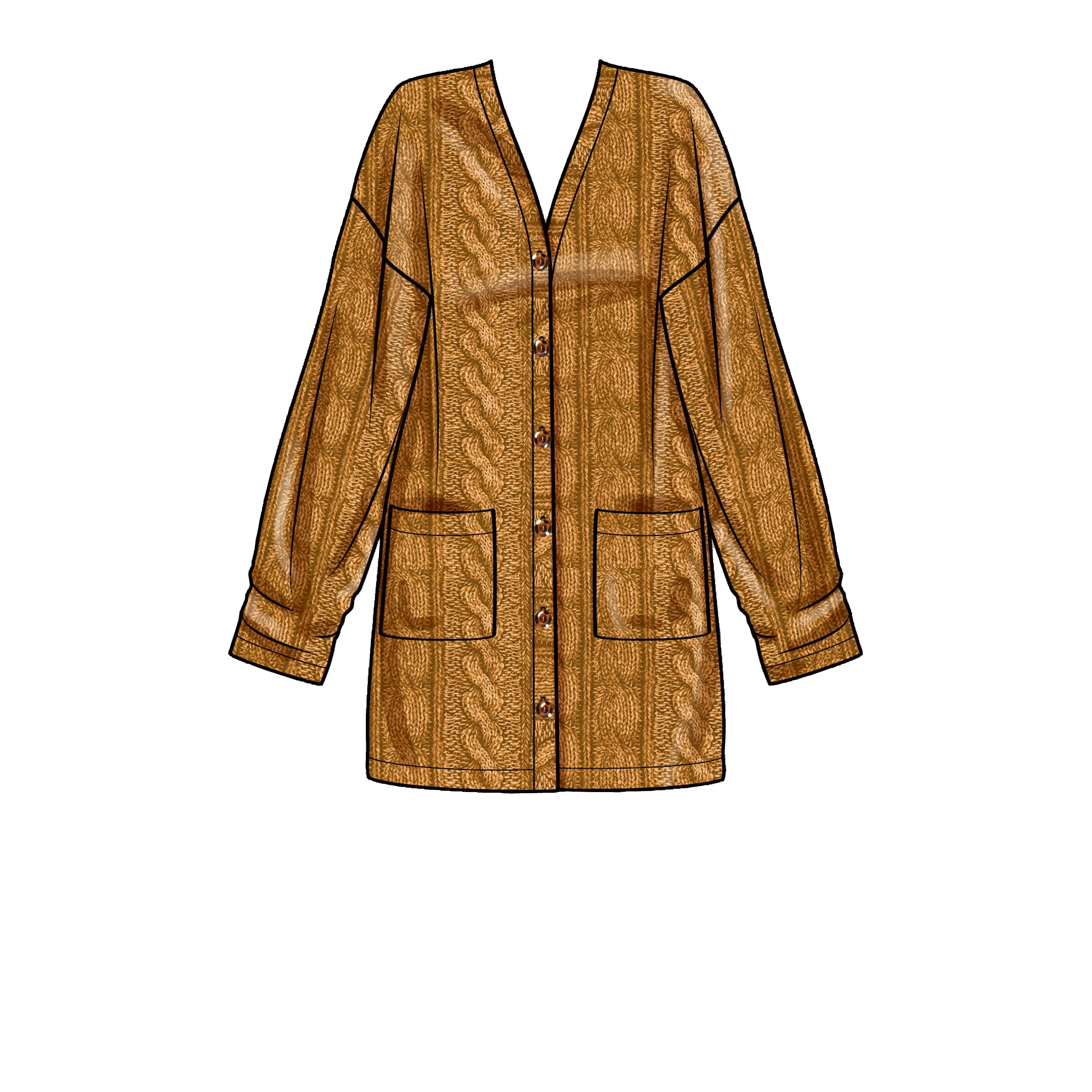 Simplicity Pattern 9373 Misses Knit Cardigans
