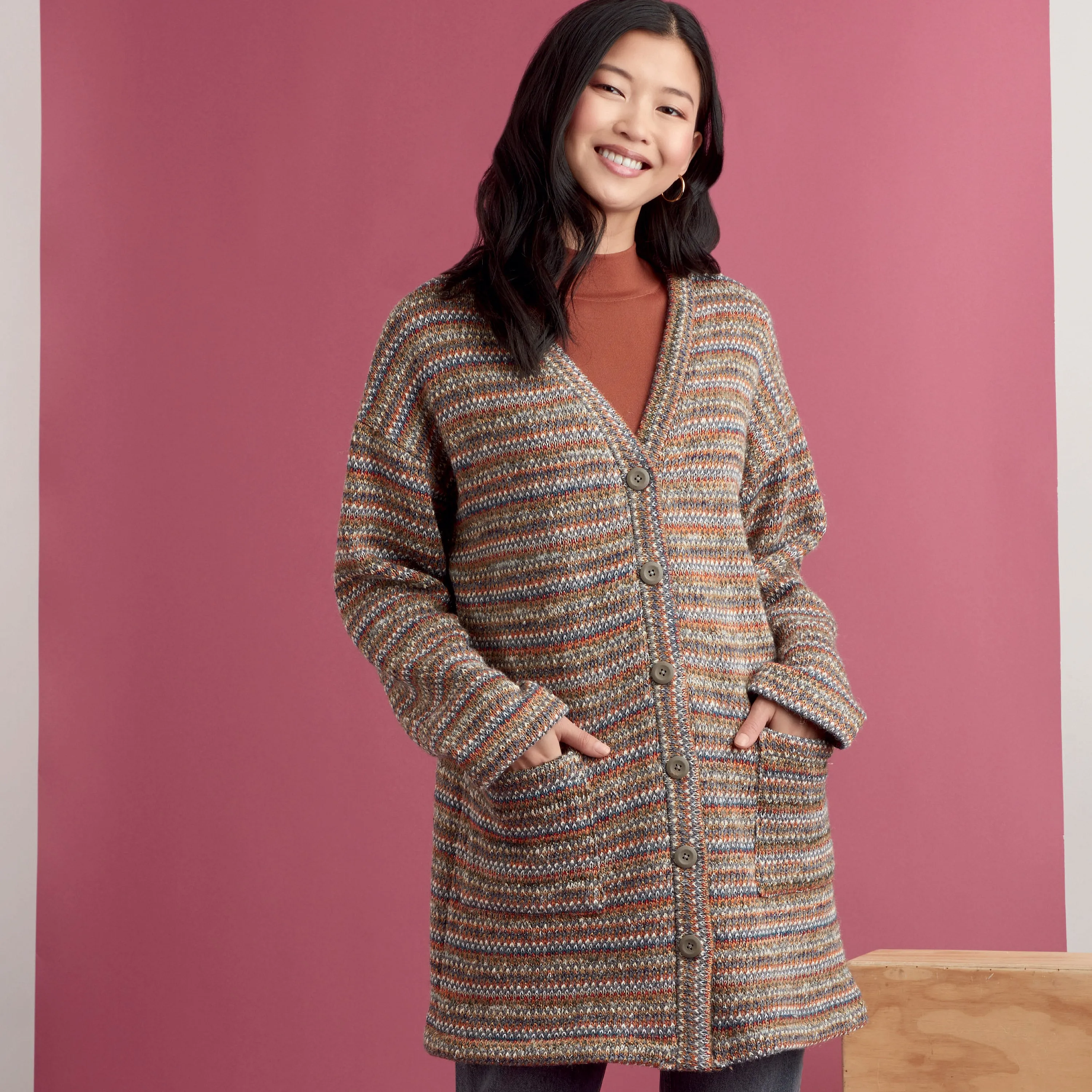 Simplicity Pattern 9373 Misses Knit Cardigans