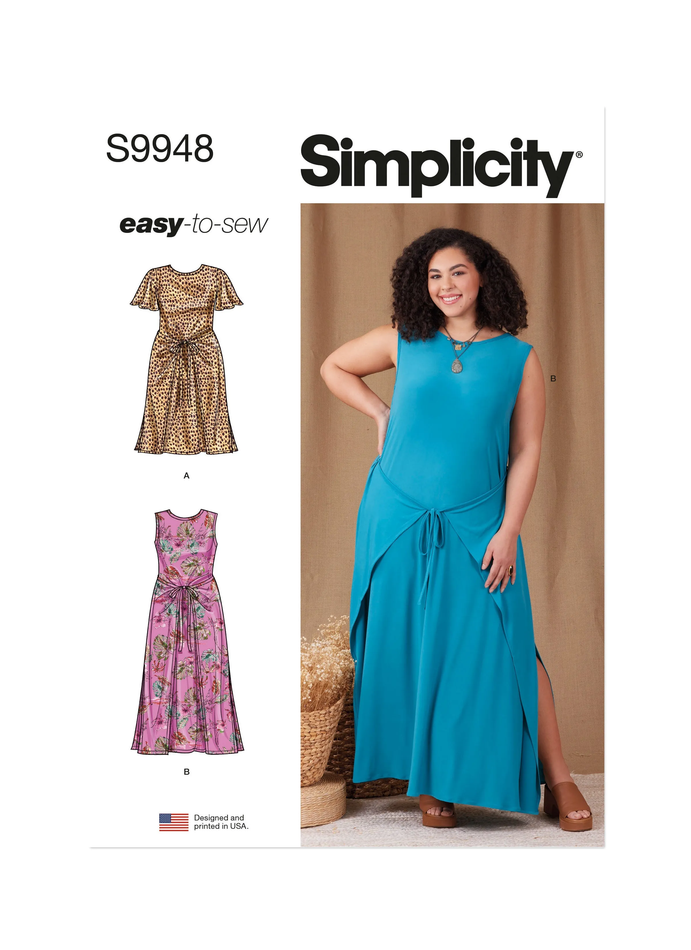 Simplicity Sewing Pattern 9948 Women's Easy to Sew Knit Dress