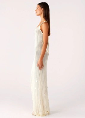 Siren Song Crochet Maxi Dress - Ivory Siren Song Crochet Maxi Dress - Ivory