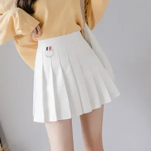 Skirt High Waist Black Inspired Dance A-Line Pleated Women Student Skirt
