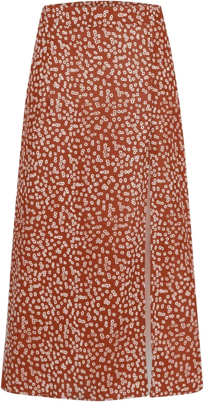 Skirts for Women Trendy 2025 Summer Boho A Line Western Skirt Casual Resort Wear