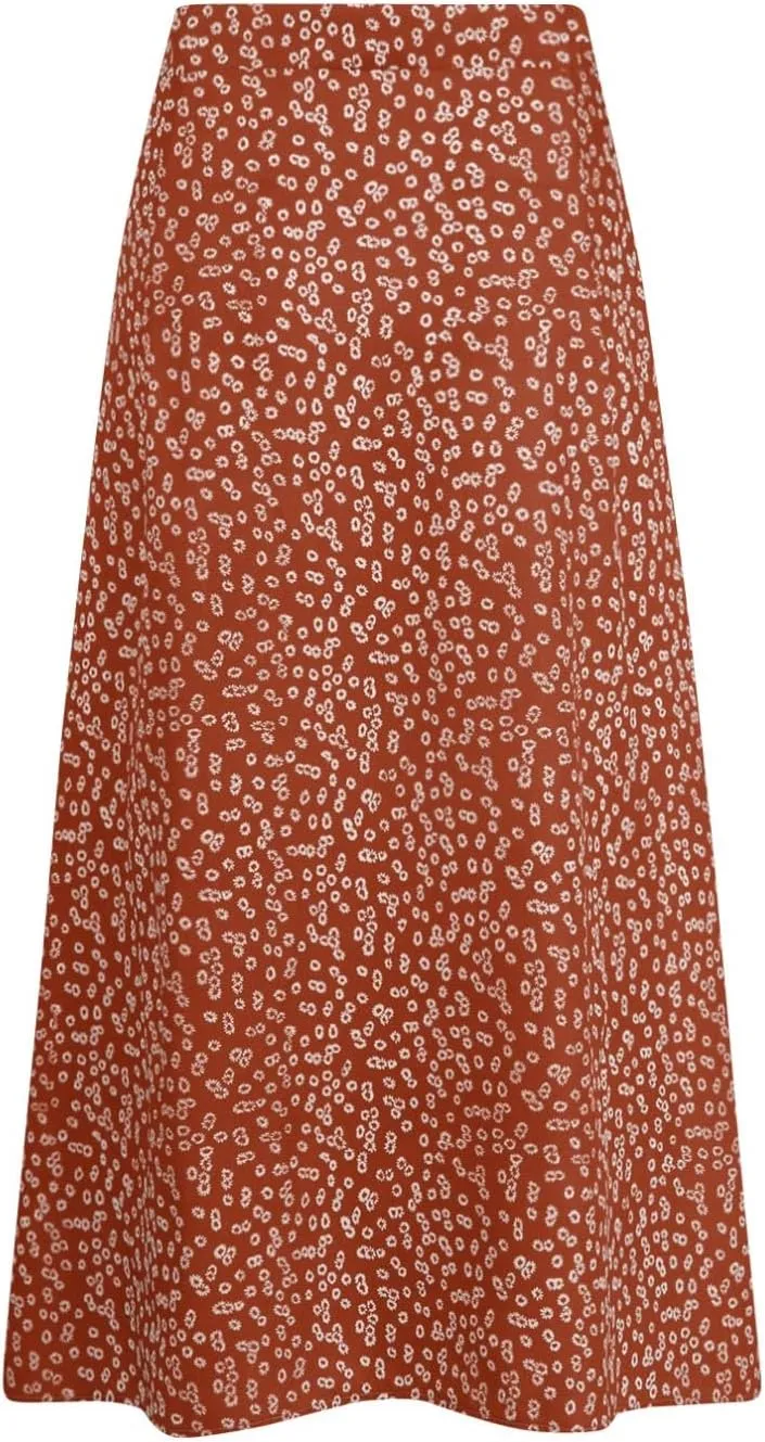 Skirts for Women Trendy 2025 Summer Boho A Line Western Skirt Casual Resort Wear
