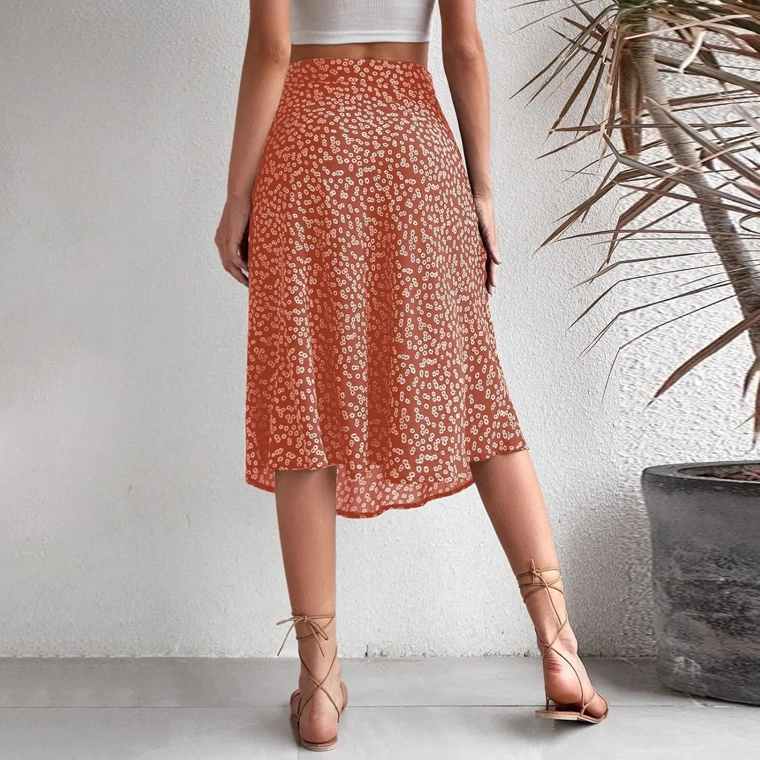 Skirts for Women Trendy 2025 Summer Boho A Line Western Skirt Casual Resort Wear