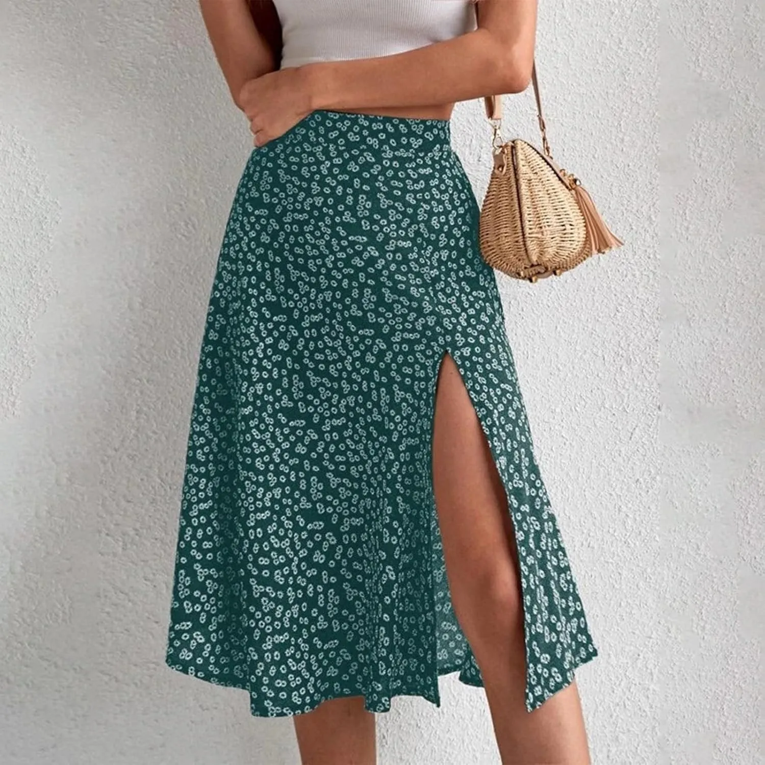 Skirts for Women Trendy 2025 Summer Boho A Line Western Skirt Casual Resort Wear