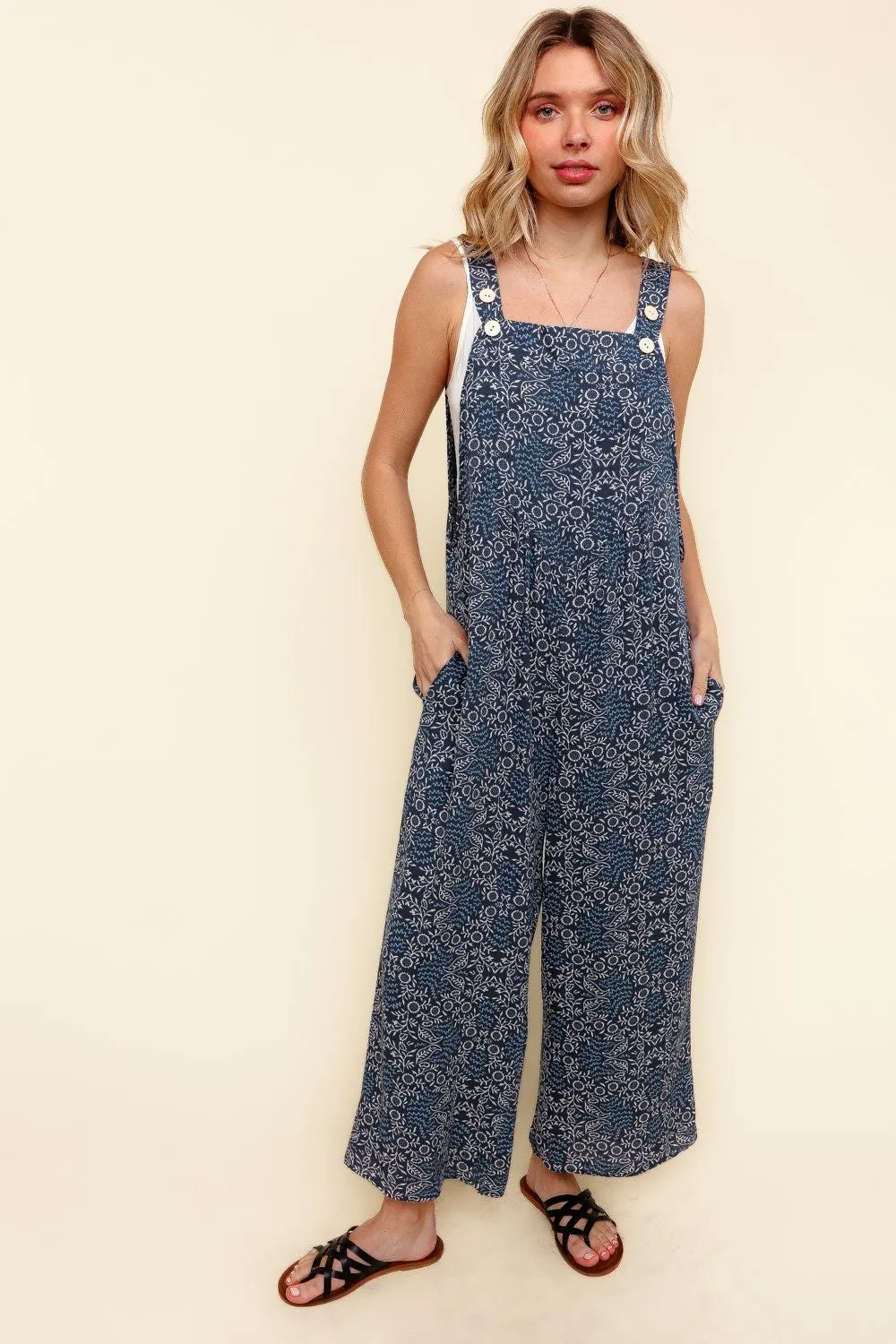 SLEEVELESS IKAT JUMPSUIT