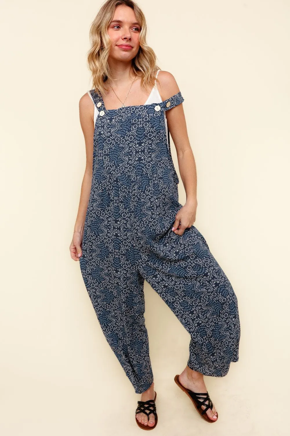 SLEEVELESS IKAT JUMPSUIT