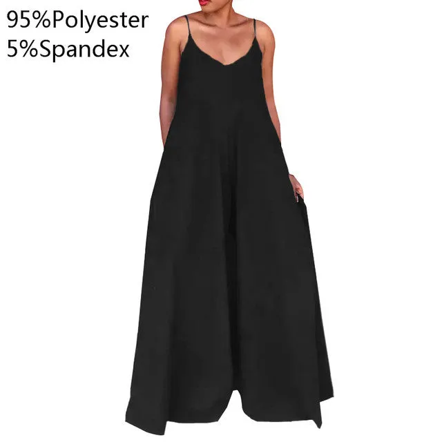 Sleeveless Wide Leg Pant Jumpsuit