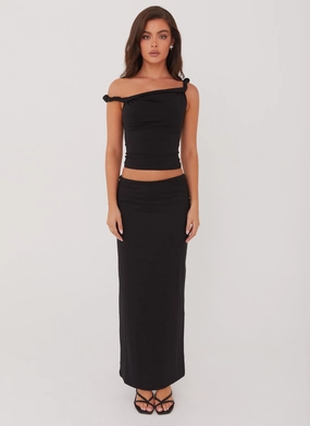 Solace Soul Maxi Skirt - Black Solace Soul Maxi Skirt - Black