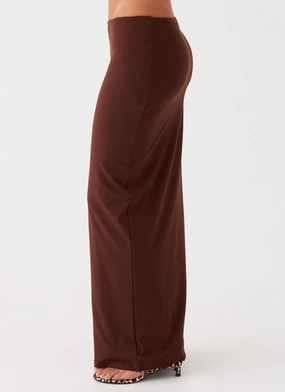 Solace Soul Maxi Skirt - Chocolate Solace Soul Maxi Skirt - Chocolate