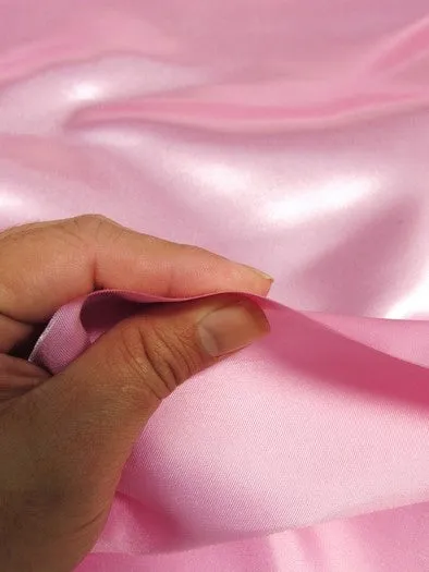 Solid Shiny Bridal Satin Fabric / Purple / Sold By The Yard
