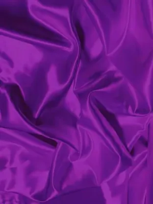 Solid Shiny Bridal Satin Fabric / Purple / Sold By The Yard